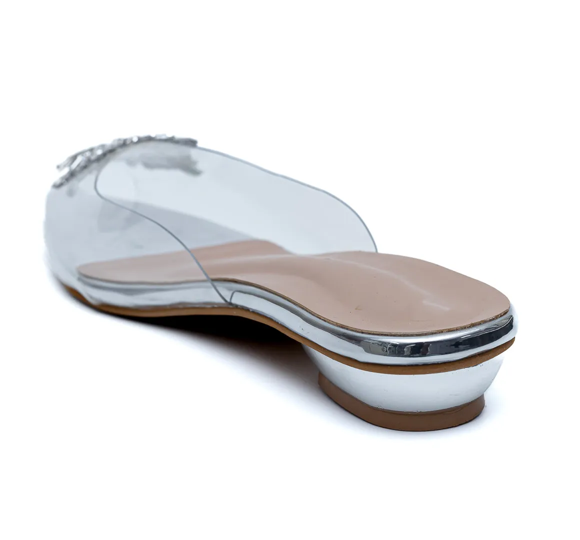 Amina Broach Flats - Silver