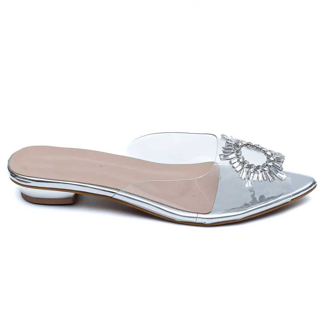 Amina Broach Flats - Silver