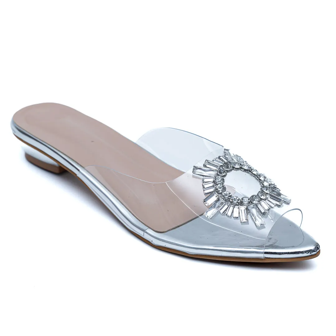 Amina Broach Flats - Silver
