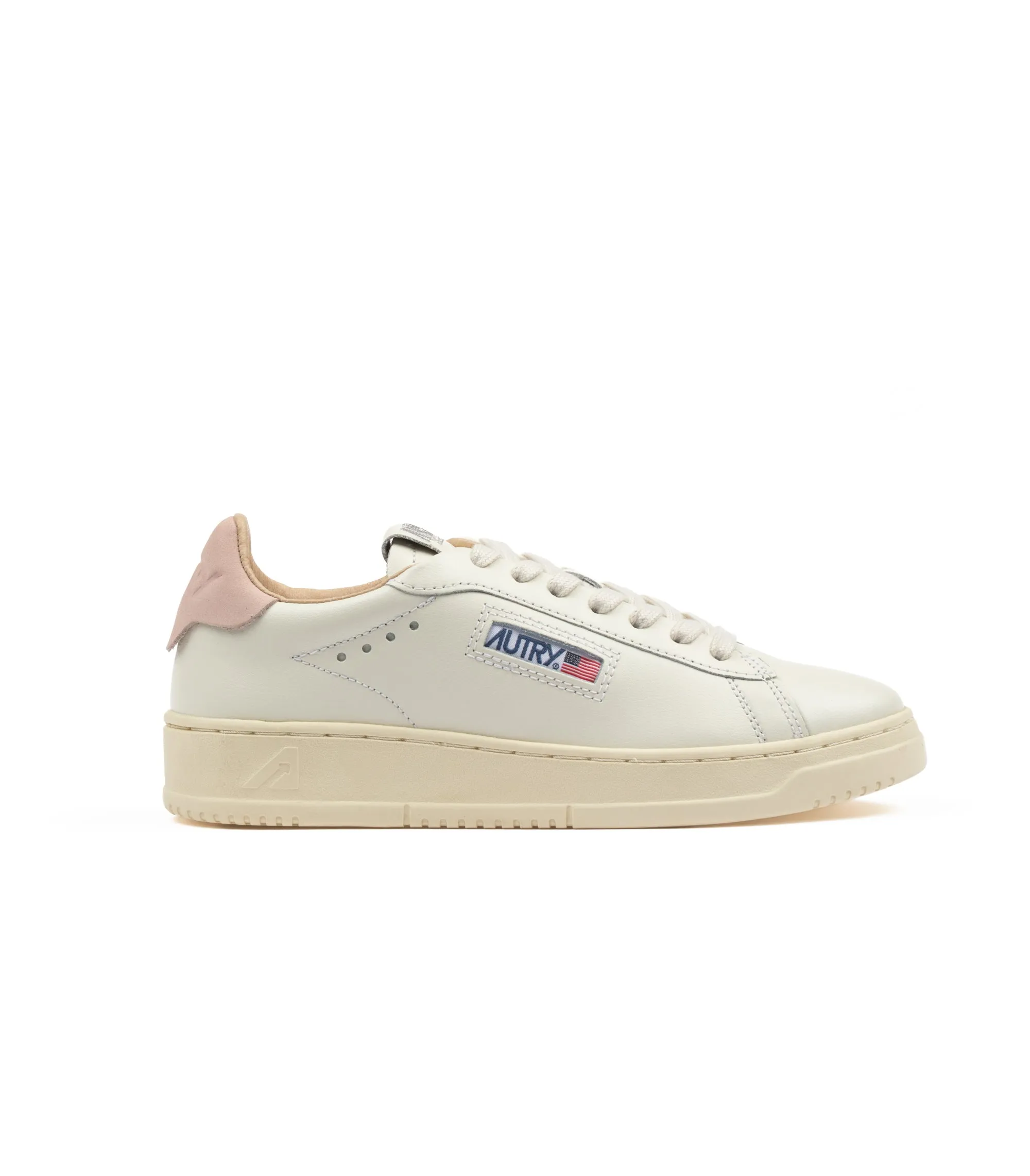 Autry Dallas Low Bianco Rosa Donna