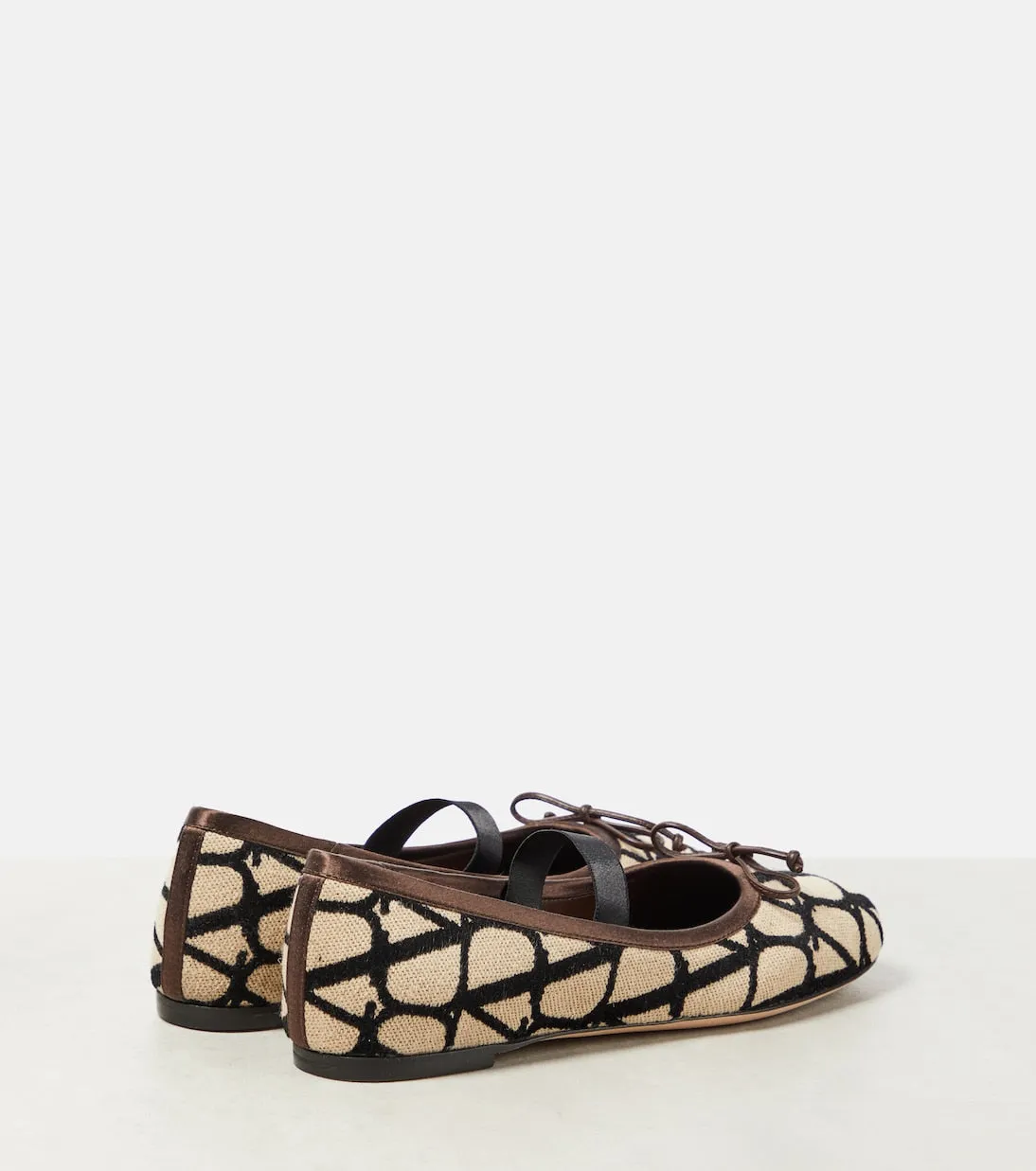 Ballet flats toile iconographe Valentino Garavani, neutral