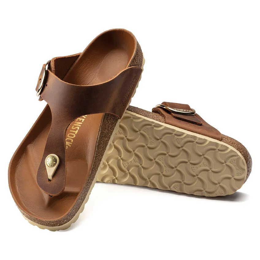 Birkenstocks Gizeh Big Buckle - Cognac