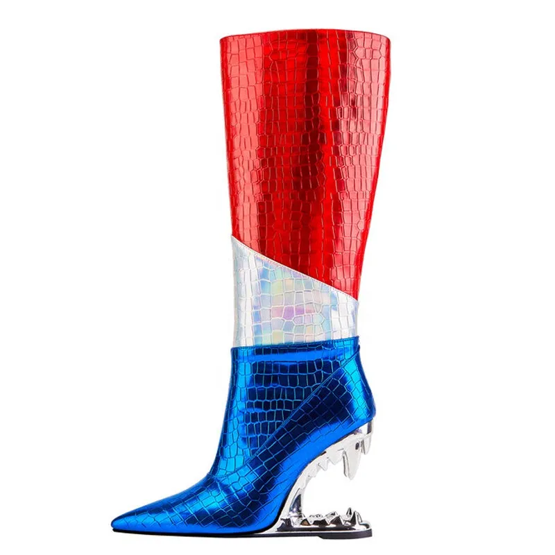 Chic Wedge Heel Boots