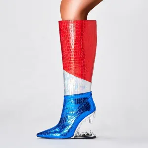 Chic Wedge Heel Boots