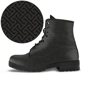 Combat Boots - Classic Pattern #101 | Unisex Boots, Custom Shoes, Hippie Boots, Lace Up Boots, 90s Boots, Women's Boots, Boots Men