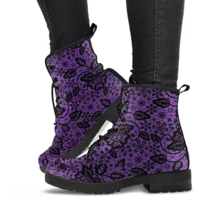 Combat Boots-Pattern 119 Purple