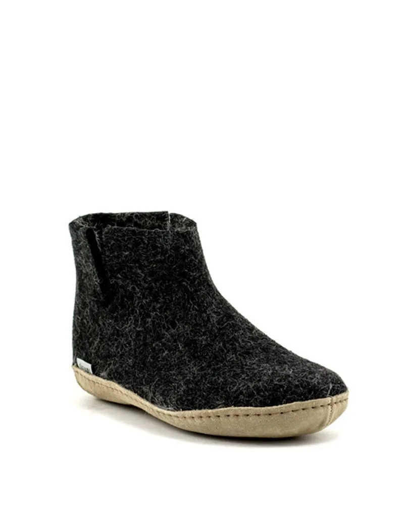 Glerups — Boot Leather Sole - Charcoal
