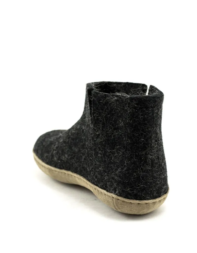Glerups — Boot Leather Sole - Charcoal