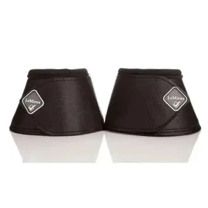 LeMieux Wrap Round Leather Over Reach Boots Black