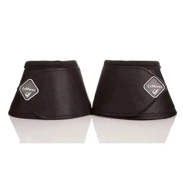 LeMieux Wrap Round Leather Over Reach Boots Black