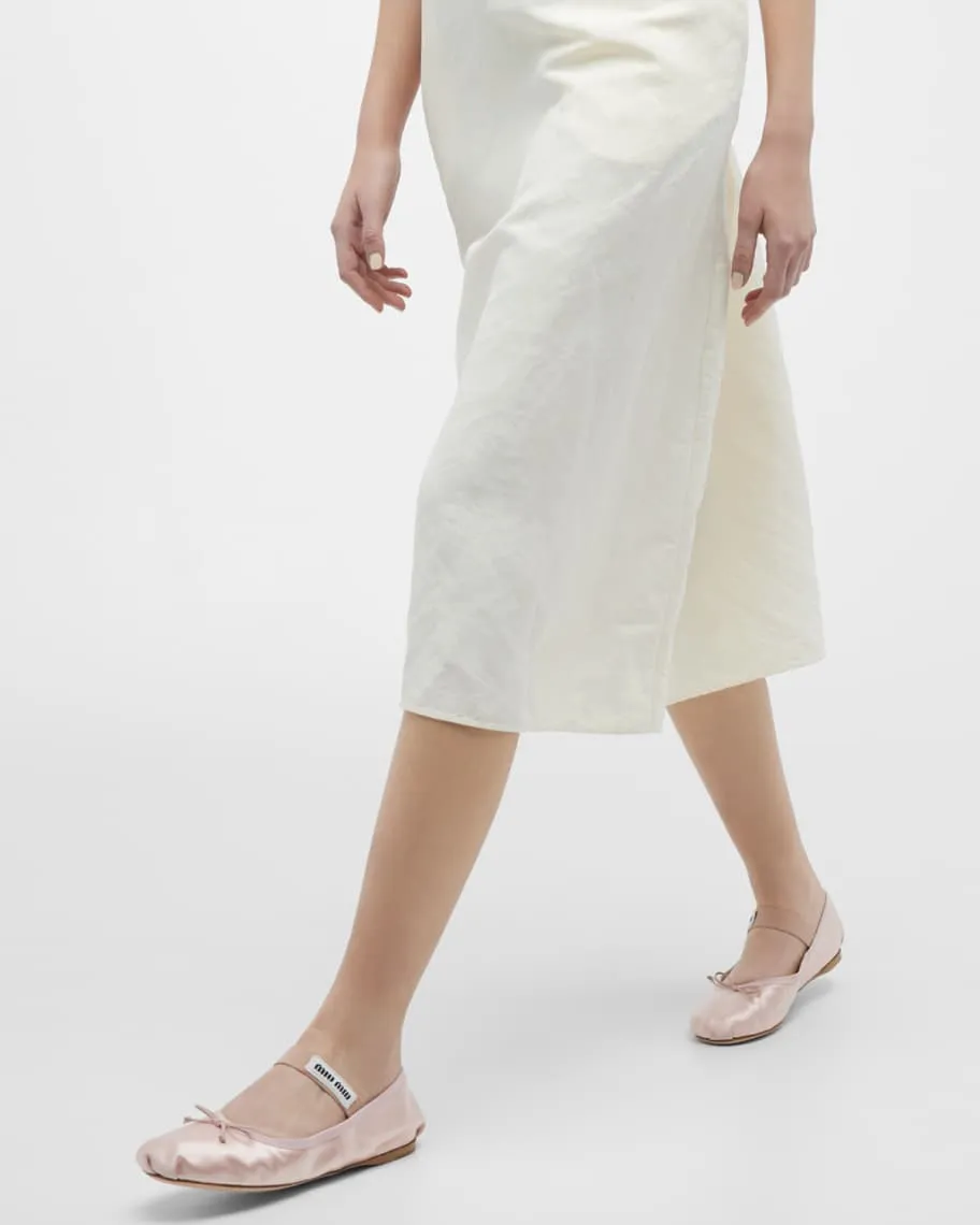 Miu Miu ballerinas with satin bow