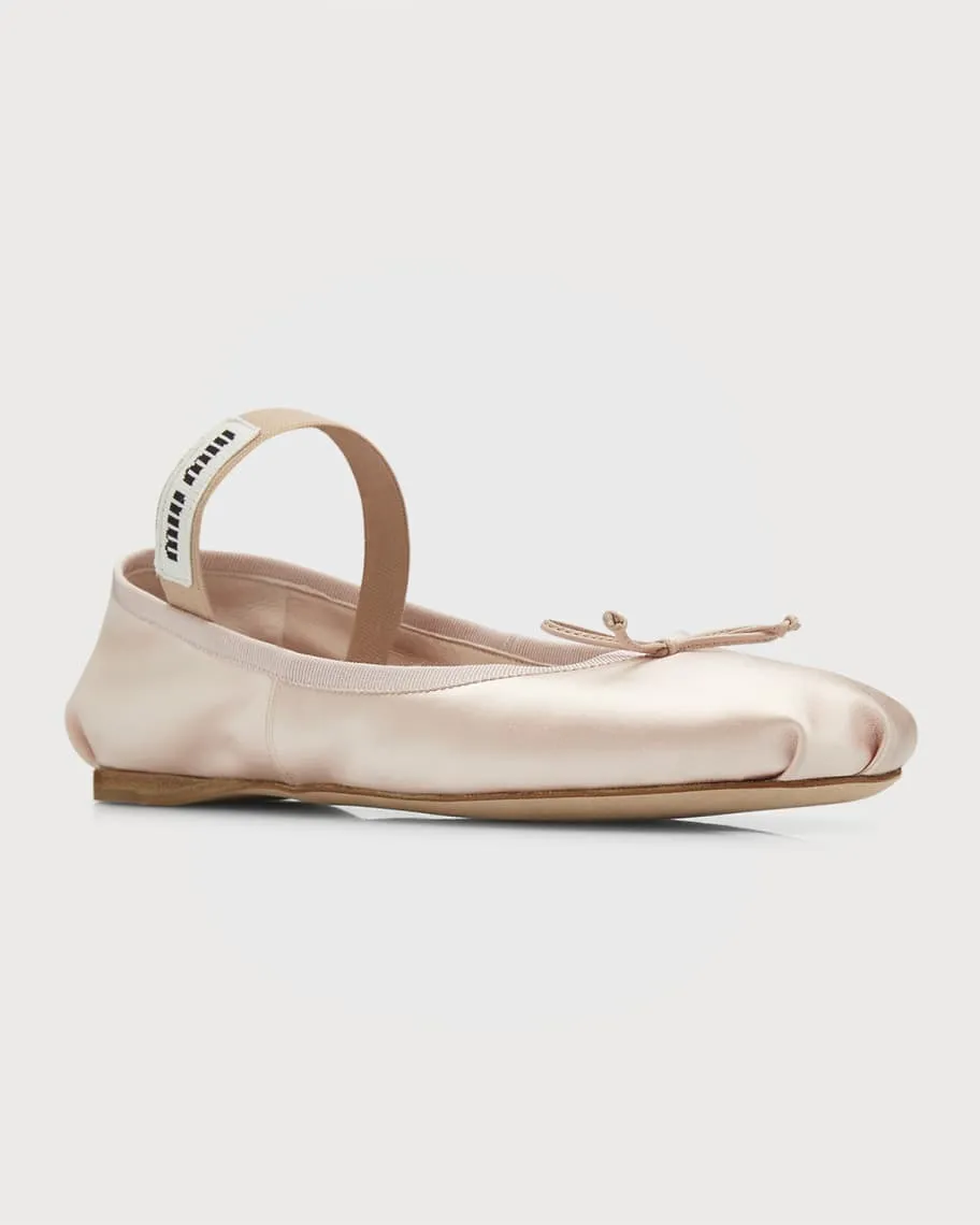 Miu Miu ballerinas with satin bow