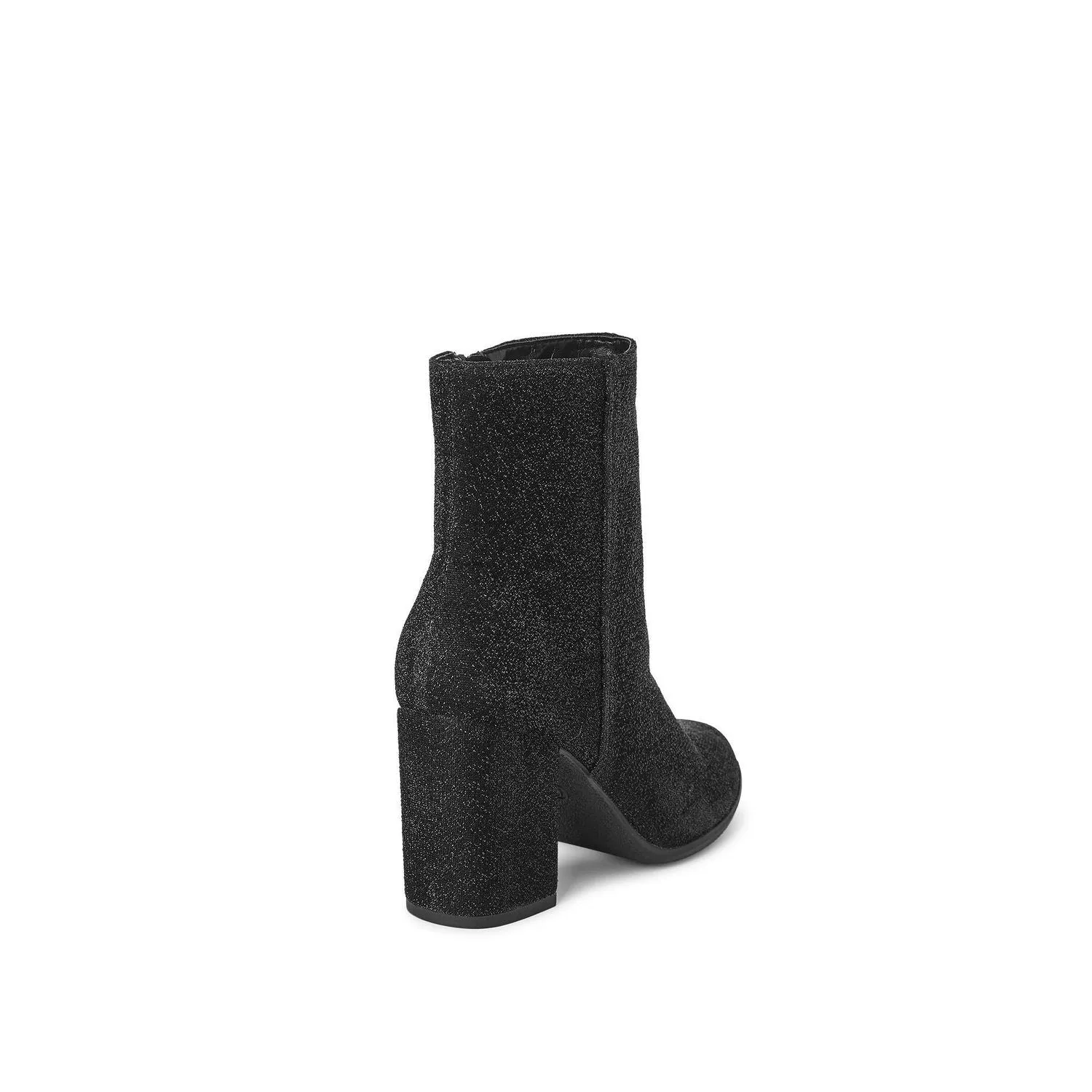 New George Women's Veronika Ankle Boots in Black Shimmer, Sz 8