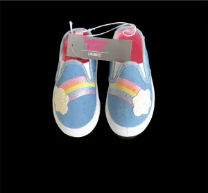 NEW Swiggles Toddler Slip on Casual Sneakers Rainbow, Sz 10