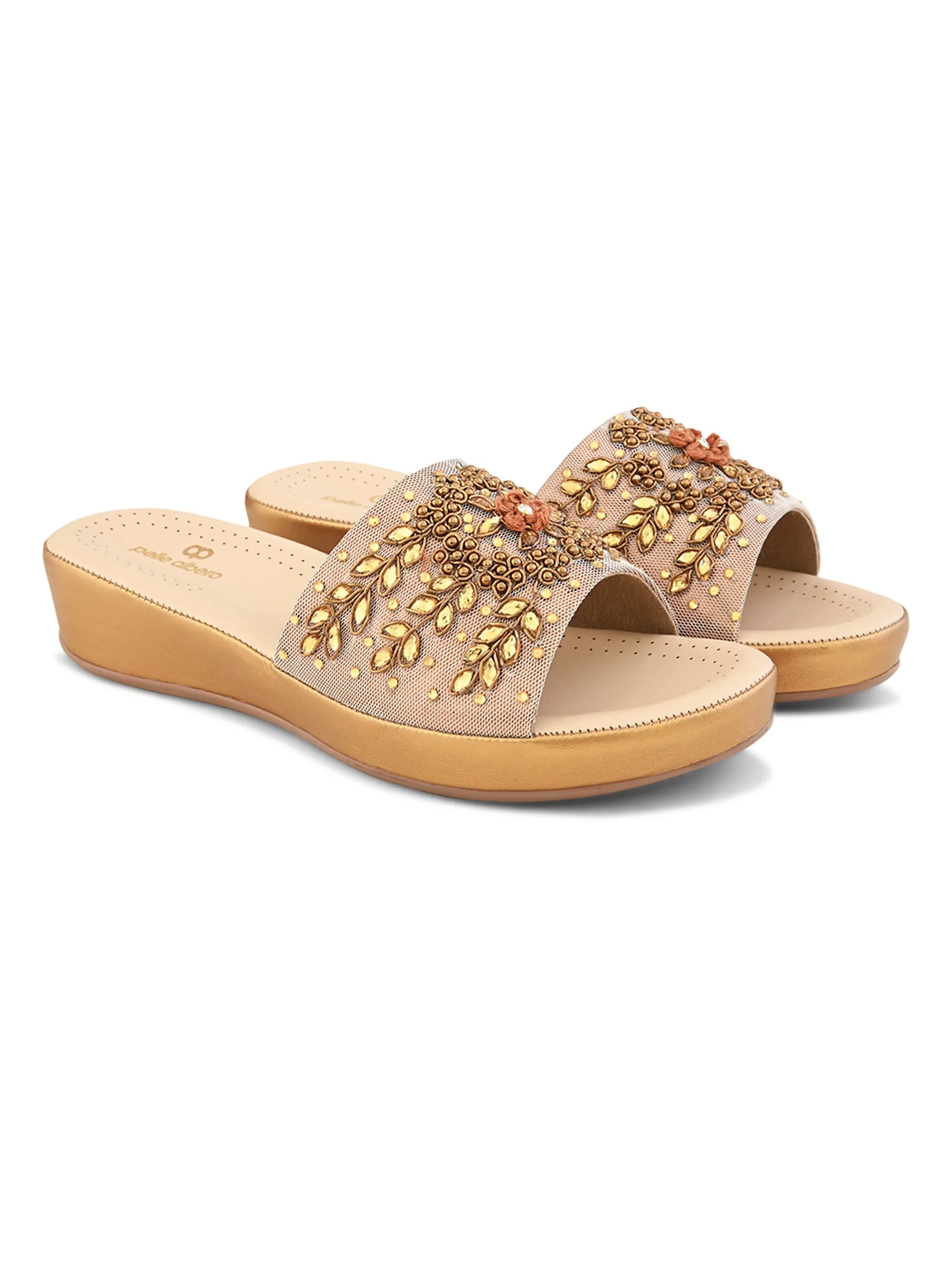 Pelle Albero Female's Antic Faux Leather Flat Slipper