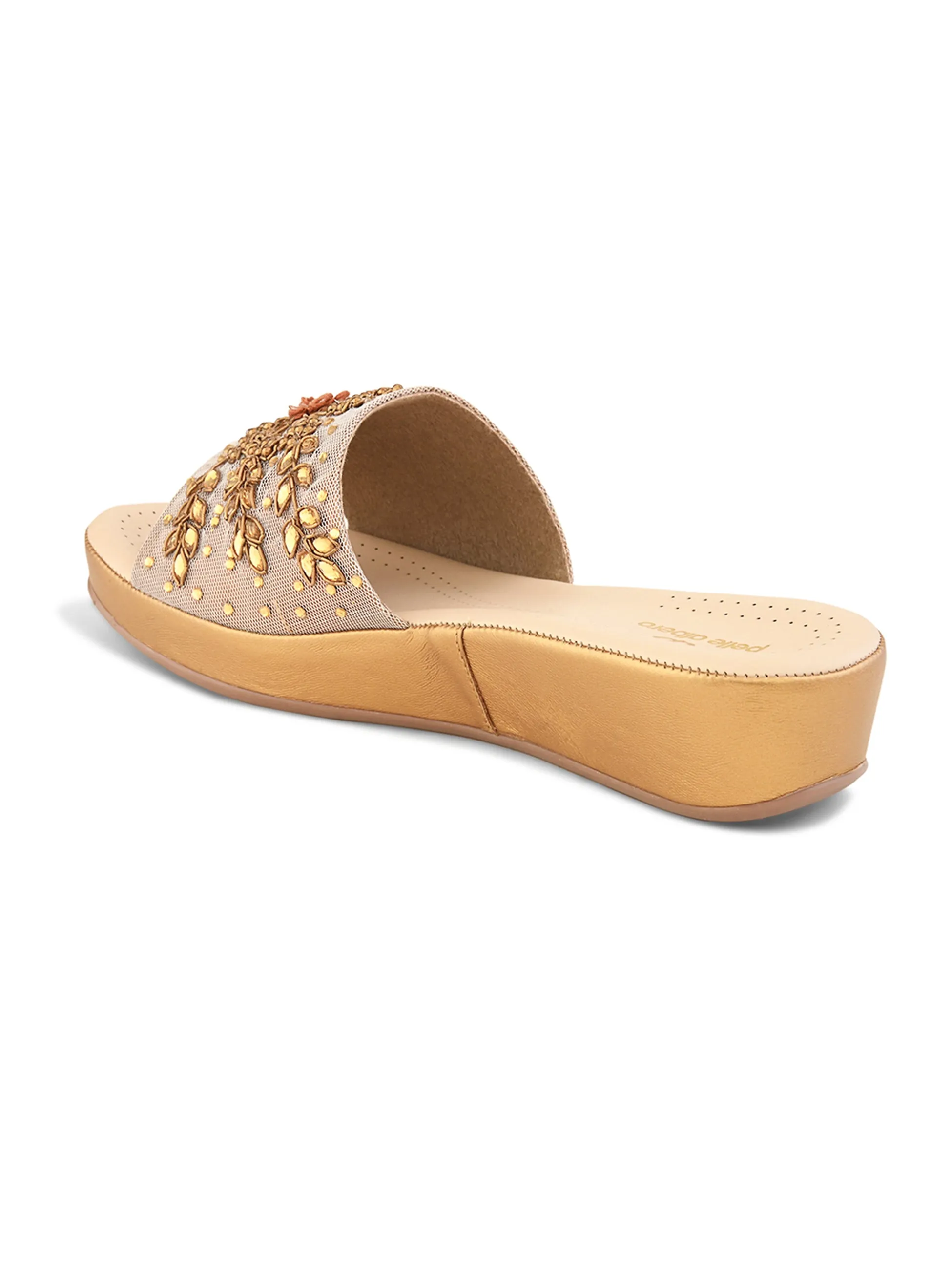 Pelle Albero Female's Antic Faux Leather Flat Slipper