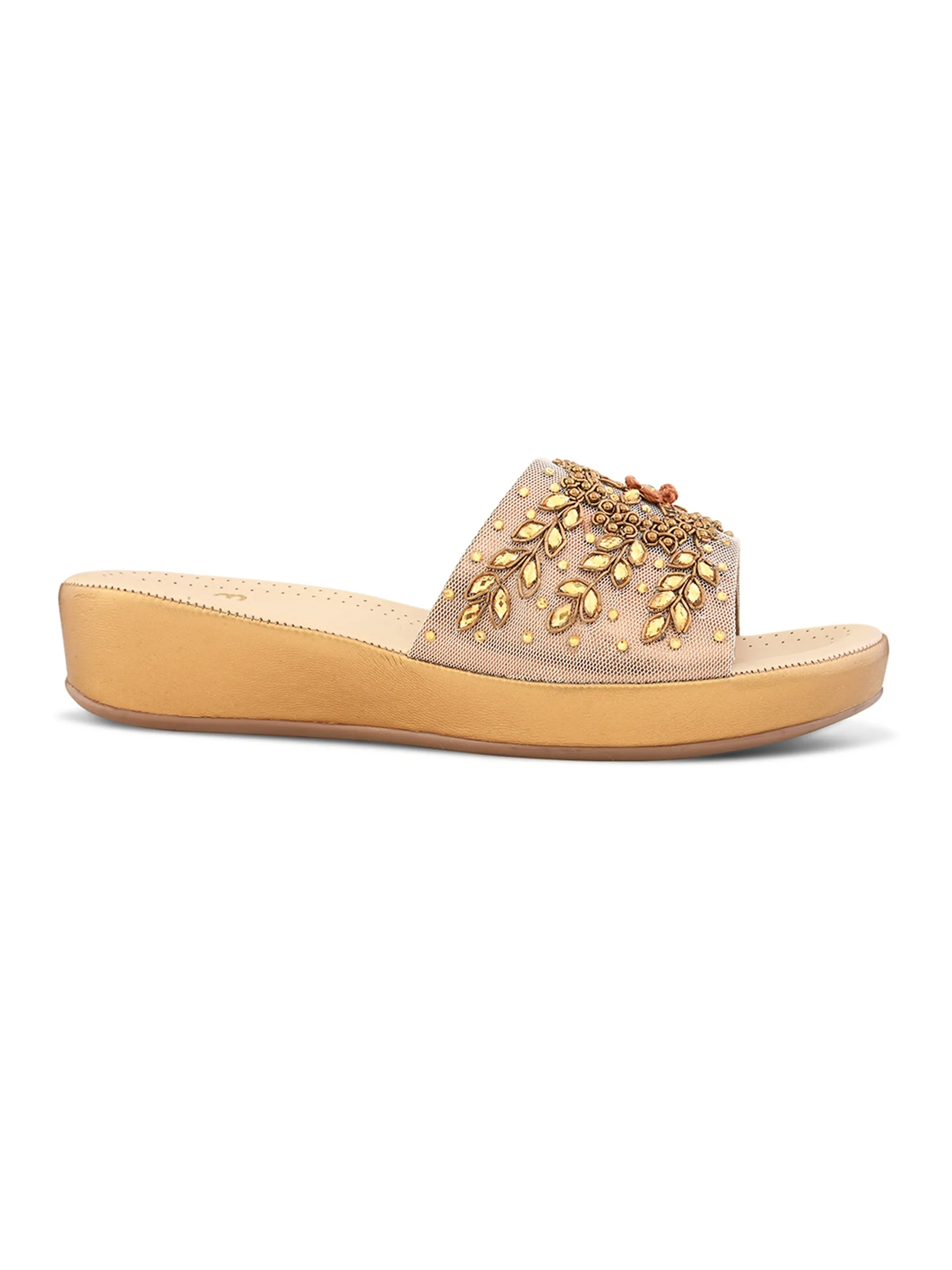 Pelle Albero Female's Antic Faux Leather Flat Slipper
