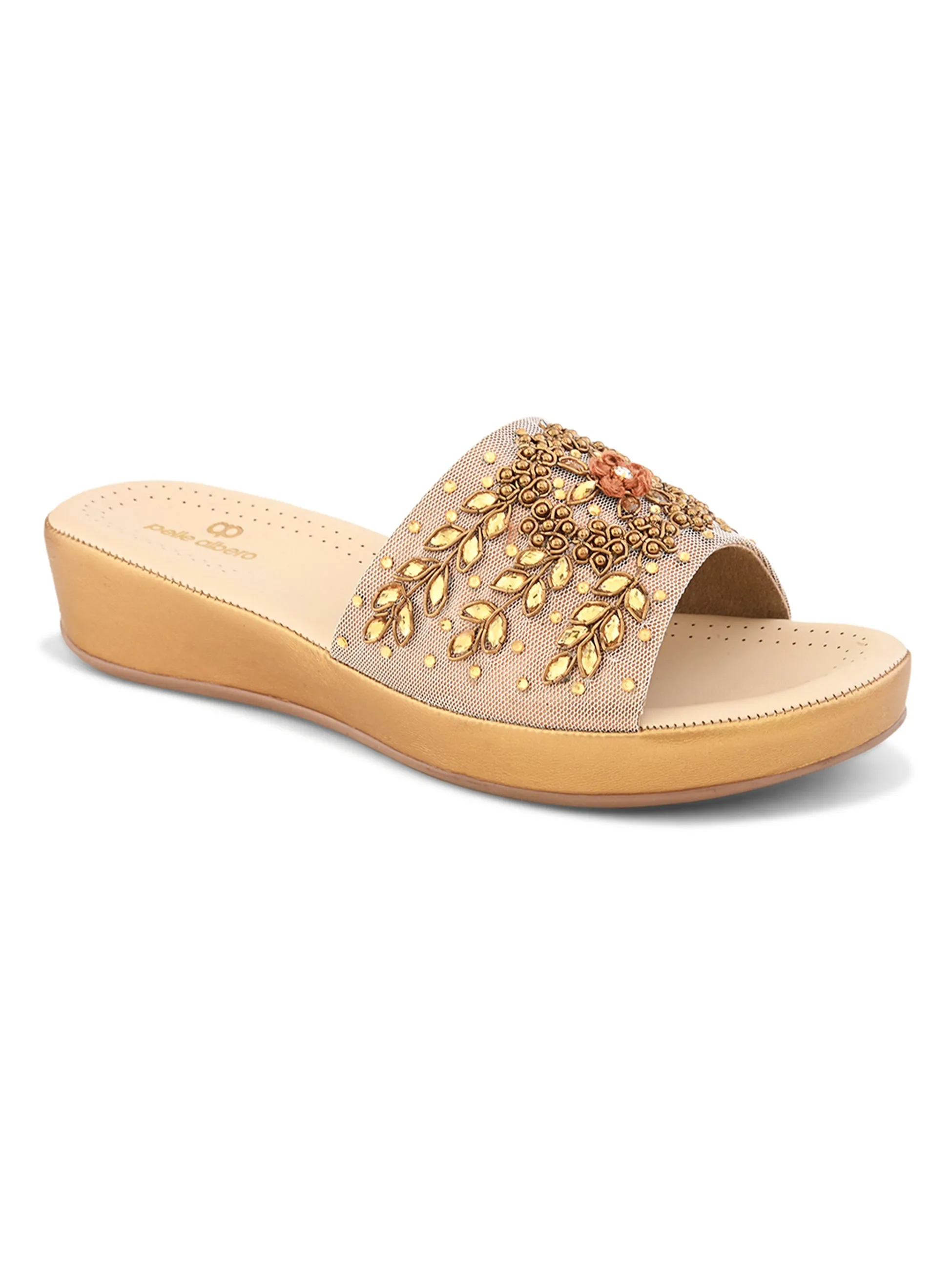 Pelle Albero Female's Antic Faux Leather Flat Slipper