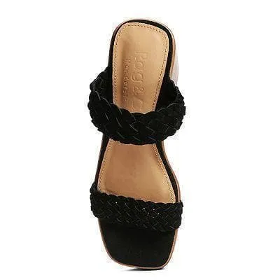 Rag & Company Misaki Braided Detail Chunky Sandals