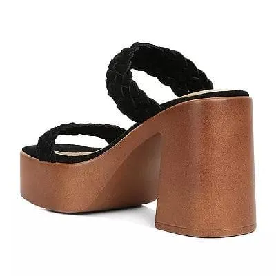 Rag & Company Misaki Braided Detail Chunky Sandals