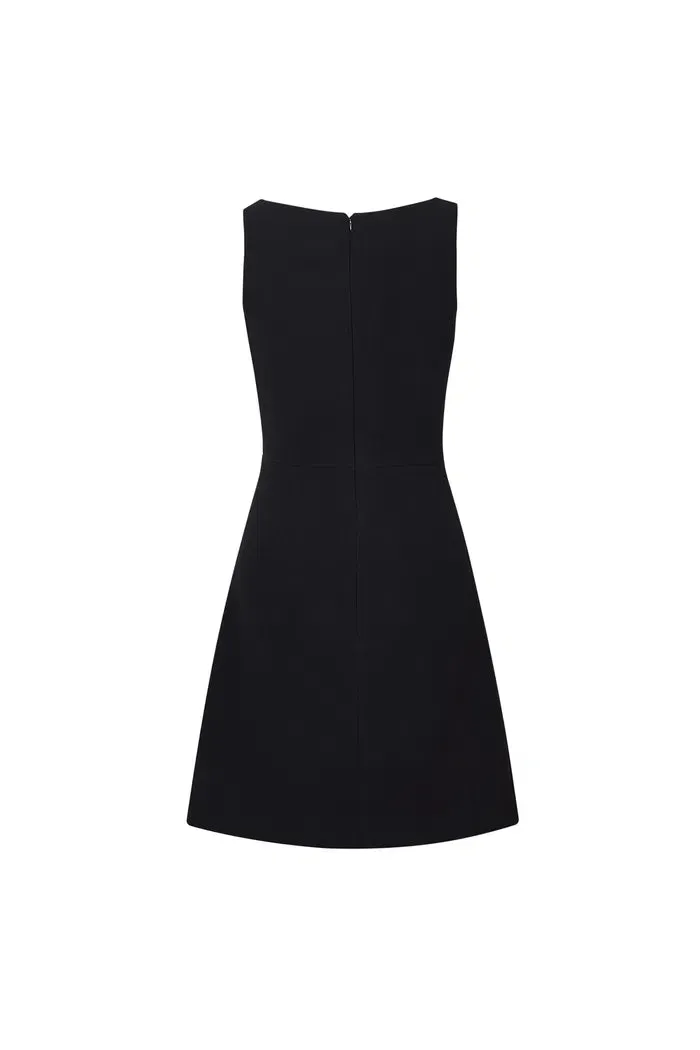 Rose Black Beaded Dress