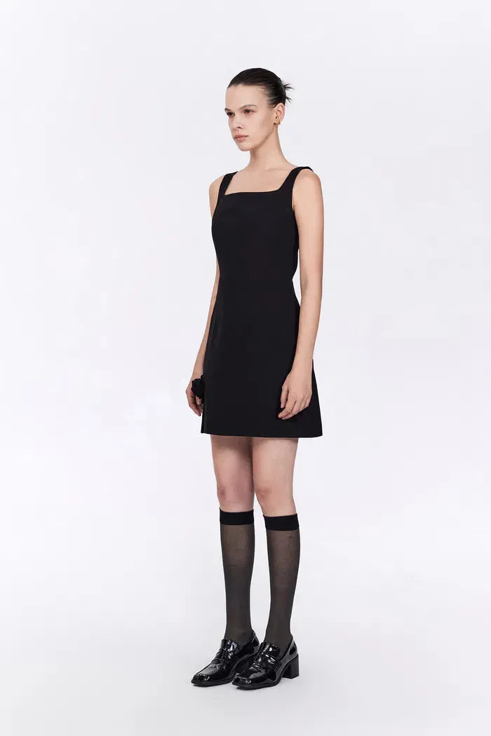 Rose Black Beaded Dress