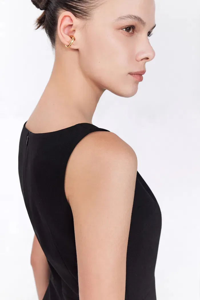 Rose Black Beaded Dress