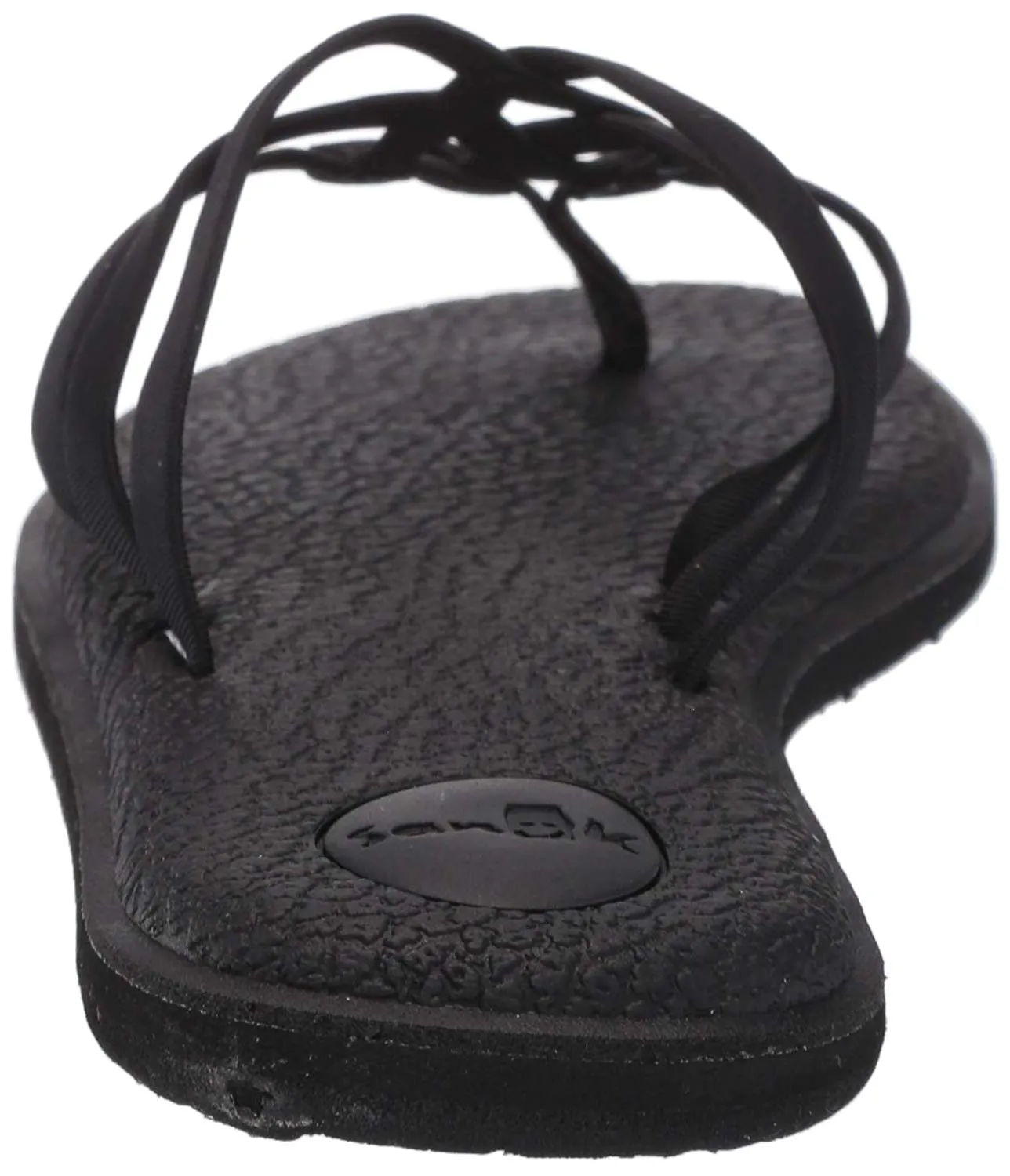 Sanuk Women's Yoga Salty Black Yoga Mat Sandal  Flip-Flop