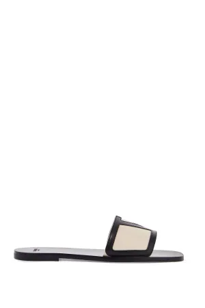 Two-Tone Slide Sandals
