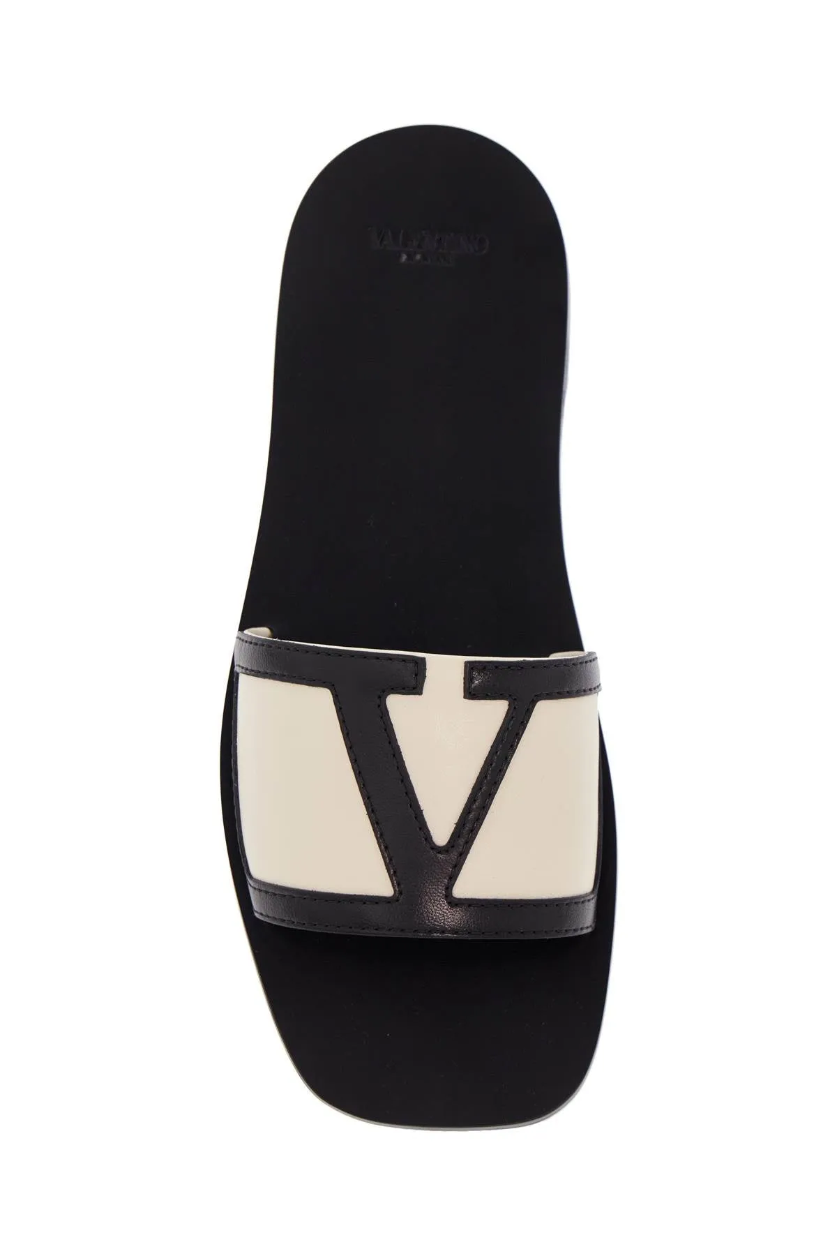 Two-Tone Slide Sandals