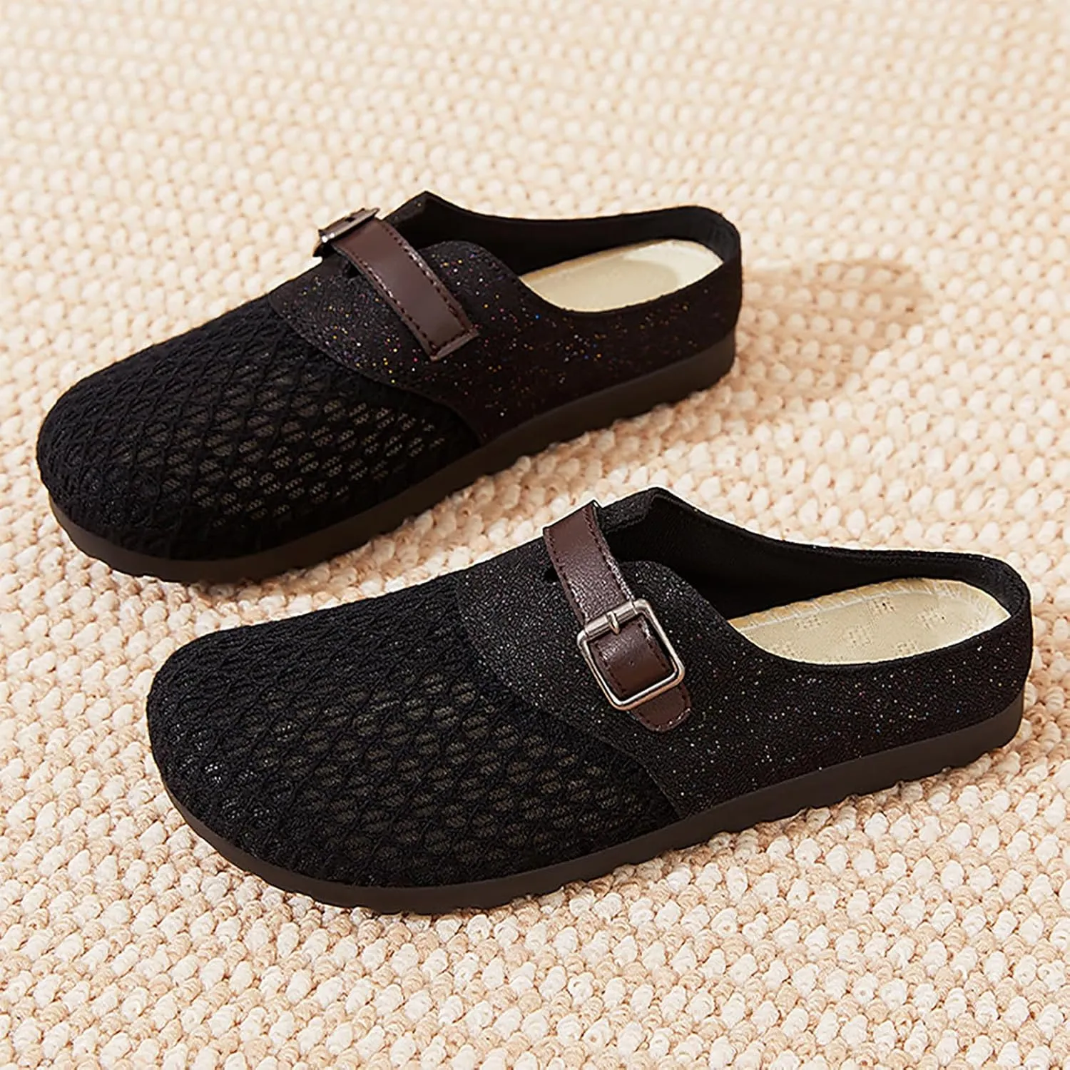 Women Slippers Comfortable Mules Stylish Slip-On Casual Footwear for Everyday Use Summer Beach Outdoor Activities