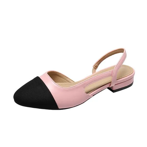 Women's Fashionable Elegant Hollow Flat Sandals 29670802S